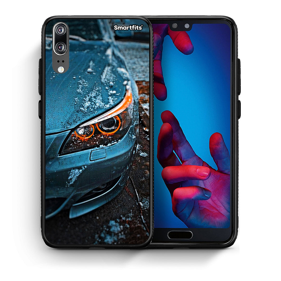Θήκη Huawei P20 Bmw E60 από τη Smartfits με σχέδιο στο πίσω μέρος και μαύρο περίβλημα | Huawei P20 Bmw E60 case with colorful back and black bezels
