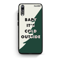 Thumbnail for Huawei P20 Cold Outside θήκη από τη Smartfits με σχέδιο στο πίσω μέρος και μαύρο περίβλημα | Smartphone case with colorful back and black bezels by Smartfits