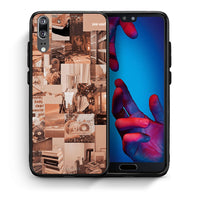 Thumbnail for Θήκη Αγίου Βαλεντίνου Huawei P20 Collage You Can από τη Smartfits με σχέδιο στο πίσω μέρος και μαύρο περίβλημα | Huawei P20 Collage You Can case with colorful back and black bezels