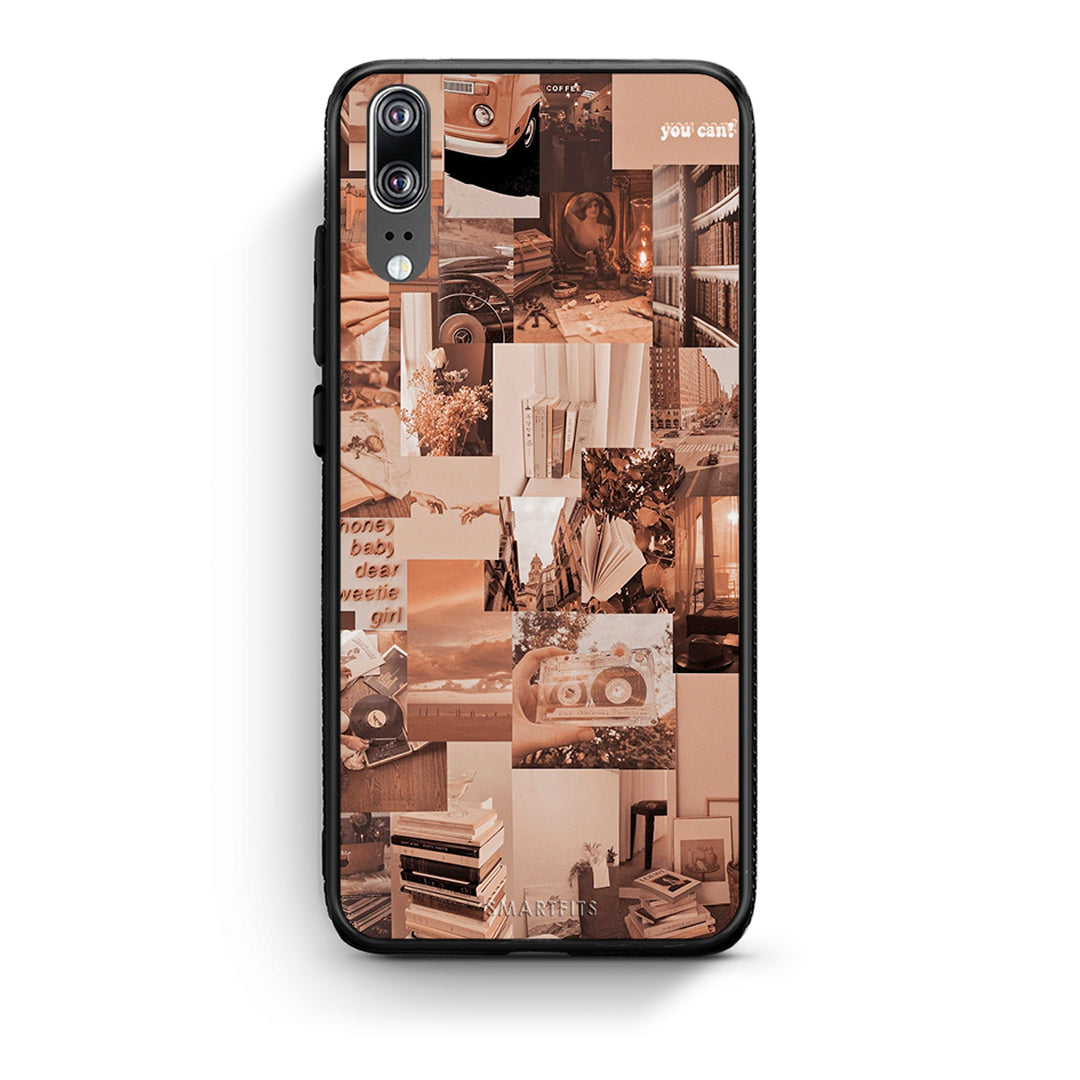 Huawei P20 Collage You Can Θήκη Αγίου Βαλεντίνου από τη Smartfits με σχέδιο στο πίσω μέρος και μαύρο περίβλημα | Smartphone case with colorful back and black bezels by Smartfits