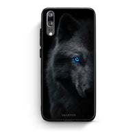 Thumbnail for Huawei P20 Dark Wolf θήκη από τη Smartfits με σχέδιο στο πίσω μέρος και μαύρο περίβλημα | Smartphone case with colorful back and black bezels by Smartfits