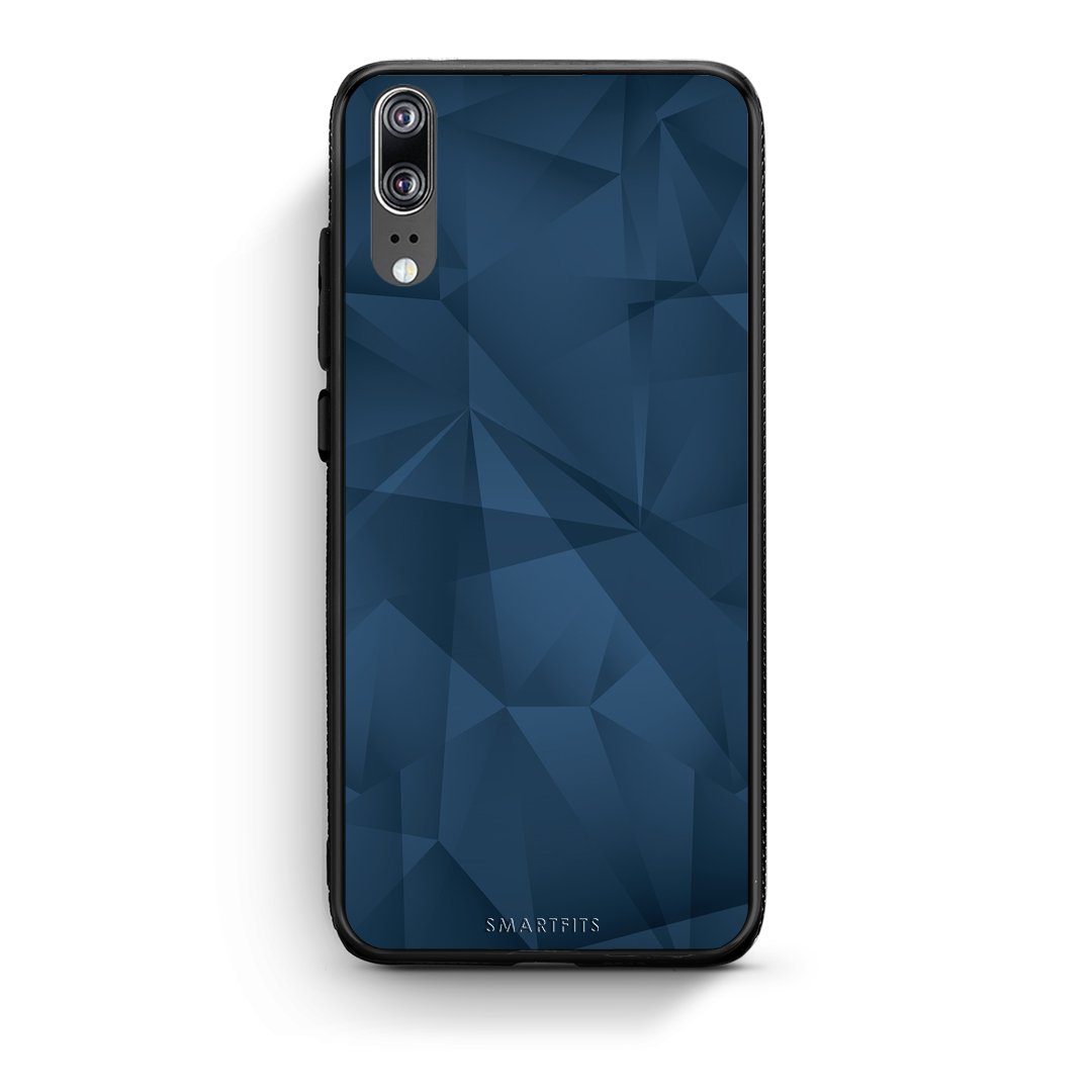 39 - Huawei P20  Blue Abstract Geometric case, cover, bumper