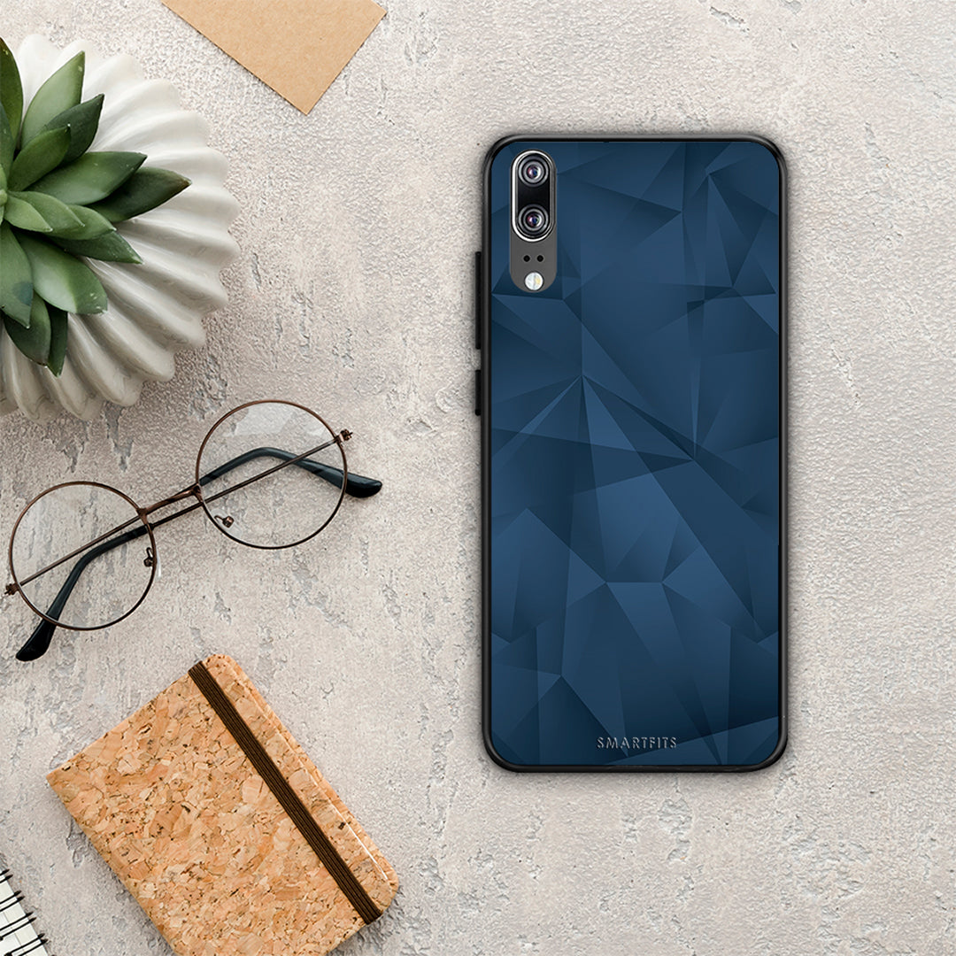Geometric Blue Abstract - Huawei P20 case