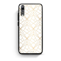 Thumbnail for 111 - Huawei P20  Luxury White Geometric case, cover, bumper