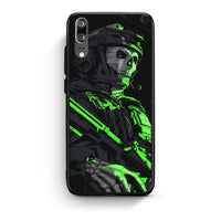 Thumbnail for Huawei P20 Green Soldier Θήκη Αγίου Βαλεντίνου από τη Smartfits με σχέδιο στο πίσω μέρος και μαύρο περίβλημα | Smartphone case with colorful back and black bezels by Smartfits