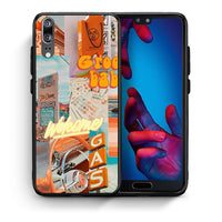 Thumbnail for Θήκη Αγίου Βαλεντίνου Huawei P20 Groovy Babe από τη Smartfits με σχέδιο στο πίσω μέρος και μαύρο περίβλημα | Huawei P20 Groovy Babe case with colorful back and black bezels