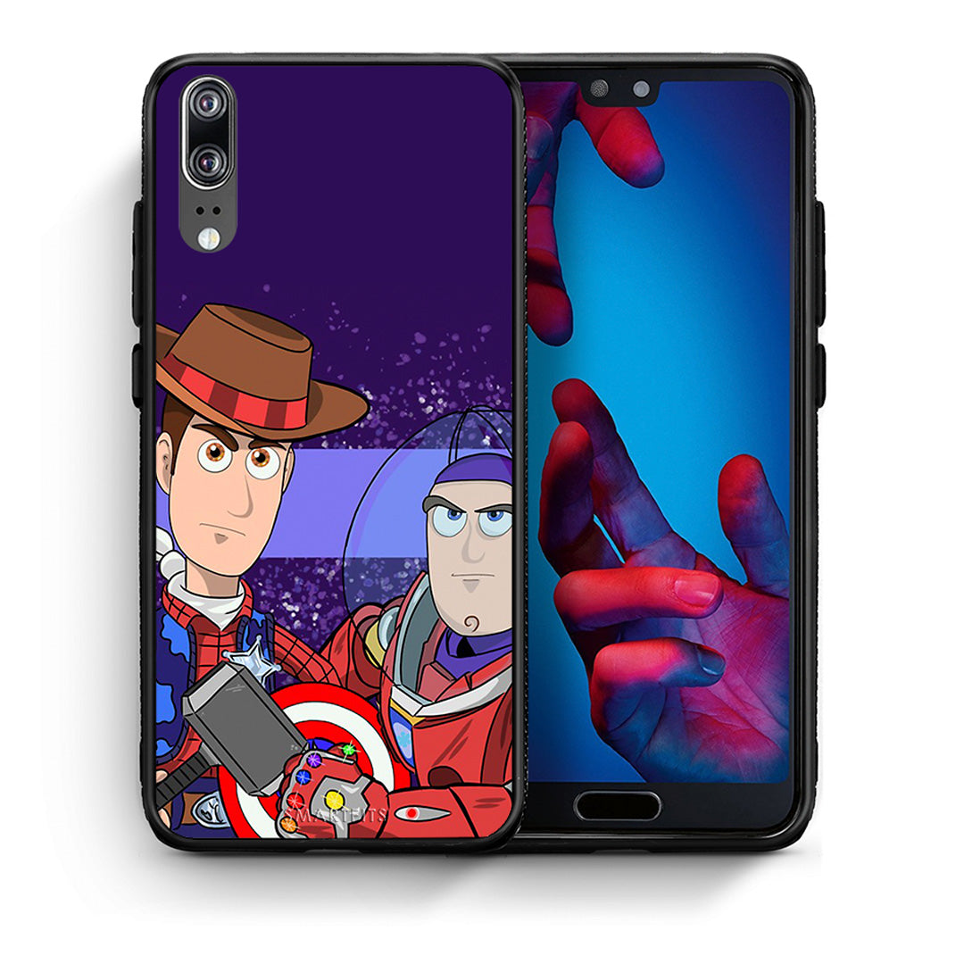 Θήκη Huawei P20 Infinity Story από τη Smartfits με σχέδιο στο πίσω μέρος και μαύρο περίβλημα | Huawei P20 Infinity Story case with colorful back and black bezels