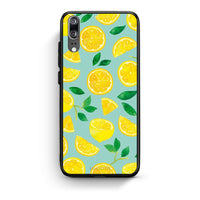 Thumbnail for Huawei P20 Lemons θήκη από τη Smartfits με σχέδιο στο πίσω μέρος και μαύρο περίβλημα | Smartphone case with colorful back and black bezels by Smartfits
