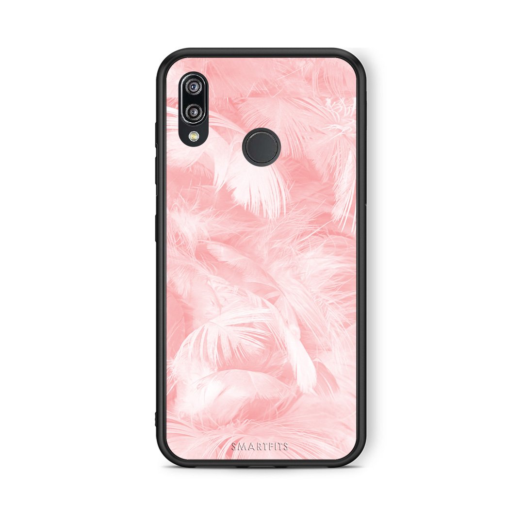 33 - Huawei P20 Lite Pink Feather Boho case, cover, bumper