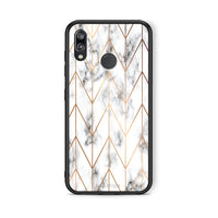 Thumbnail for 44 - Huawei P20 Lite Gold Geometric Marble case, cover, bumper