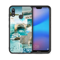 Thumbnail for Θήκη Huawei P20 Lite Aesthetic Summer από τη Smartfits με σχέδιο στο πίσω μέρος και μαύρο περίβλημα | Huawei P20 Lite Aesthetic Summer case with colorful back and black bezels