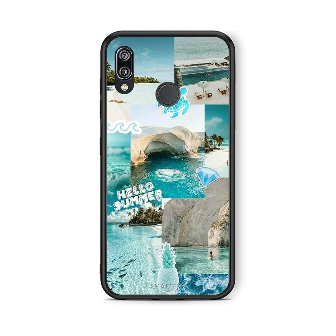 Huawei P20 Lite Aesthetic Summer Θήκη από τη Smartfits με σχέδιο στο πίσω μέρος και μαύρο περίβλημα | Smartphone case with colorful back and black bezels by Smartfits