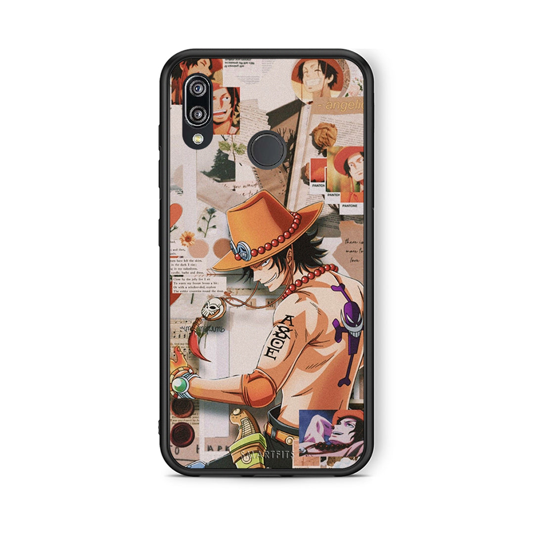 Huawei P20 Lite Anime Collage θήκη από τη Smartfits με σχέδιο στο πίσω μέρος και μαύρο περίβλημα | Smartphone case with colorful back and black bezels by Smartfits