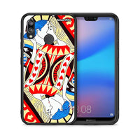 Thumbnail for Θήκη Huawei P20 Lite Card Love από τη Smartfits με σχέδιο στο πίσω μέρος και μαύρο περίβλημα | Huawei P20 Lite Card Love case with colorful back and black bezels