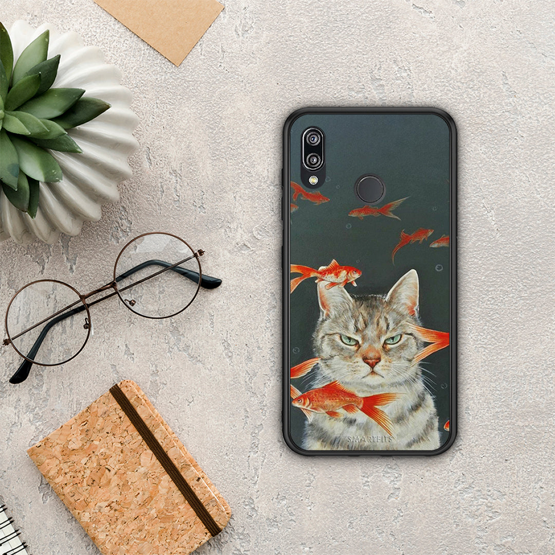 Cat Goldfish - Huawei P20 Lite case