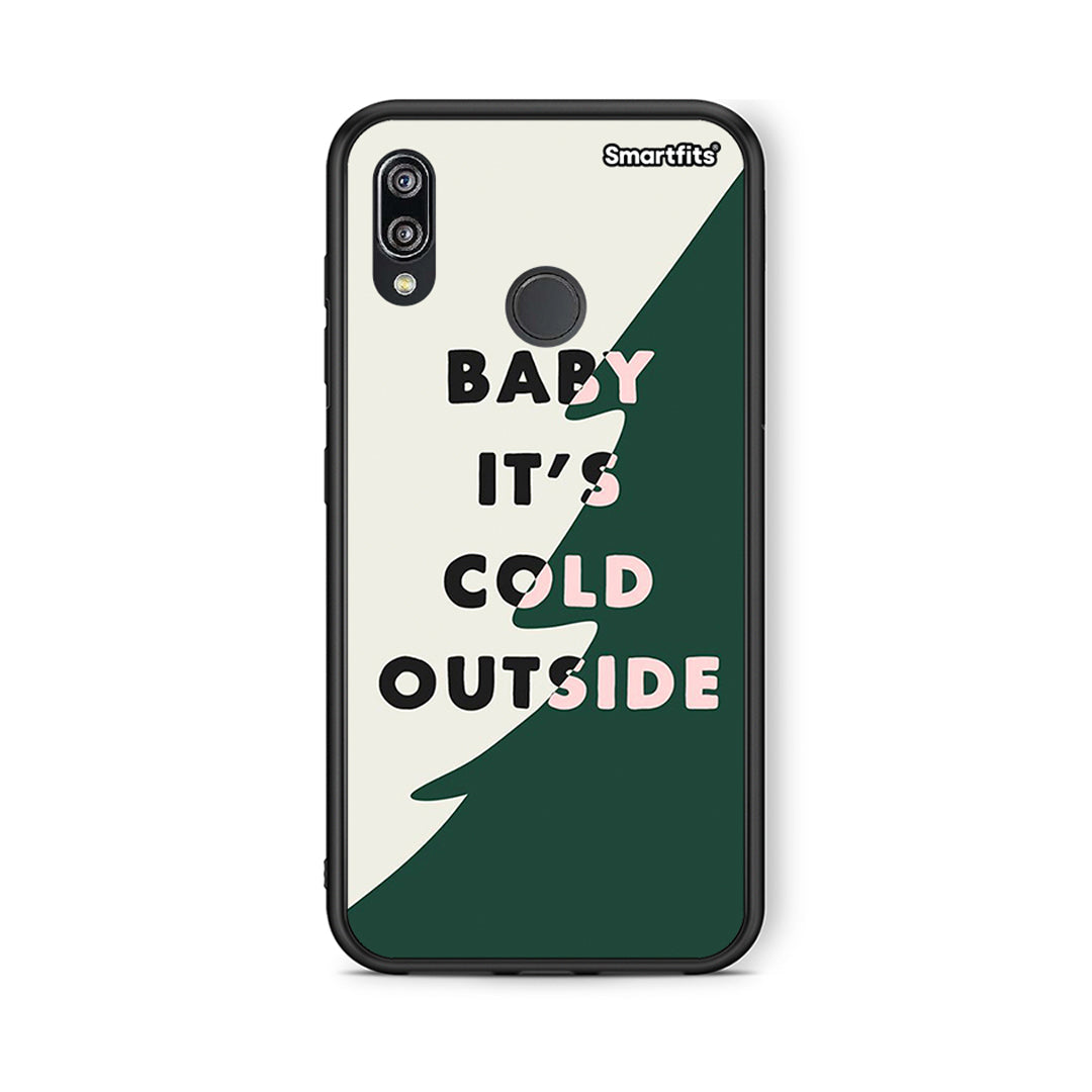 Huawei P20 Lite Cold Outside θήκη από τη Smartfits με σχέδιο στο πίσω μέρος και μαύρο περίβλημα | Smartphone case with colorful back and black bezels by Smartfits