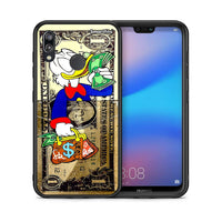 Thumbnail for Θήκη Huawei P20 Lite Duck Money από τη Smartfits με σχέδιο στο πίσω μέρος και μαύρο περίβλημα | Huawei P20 Lite Duck Money case with colorful back and black bezels