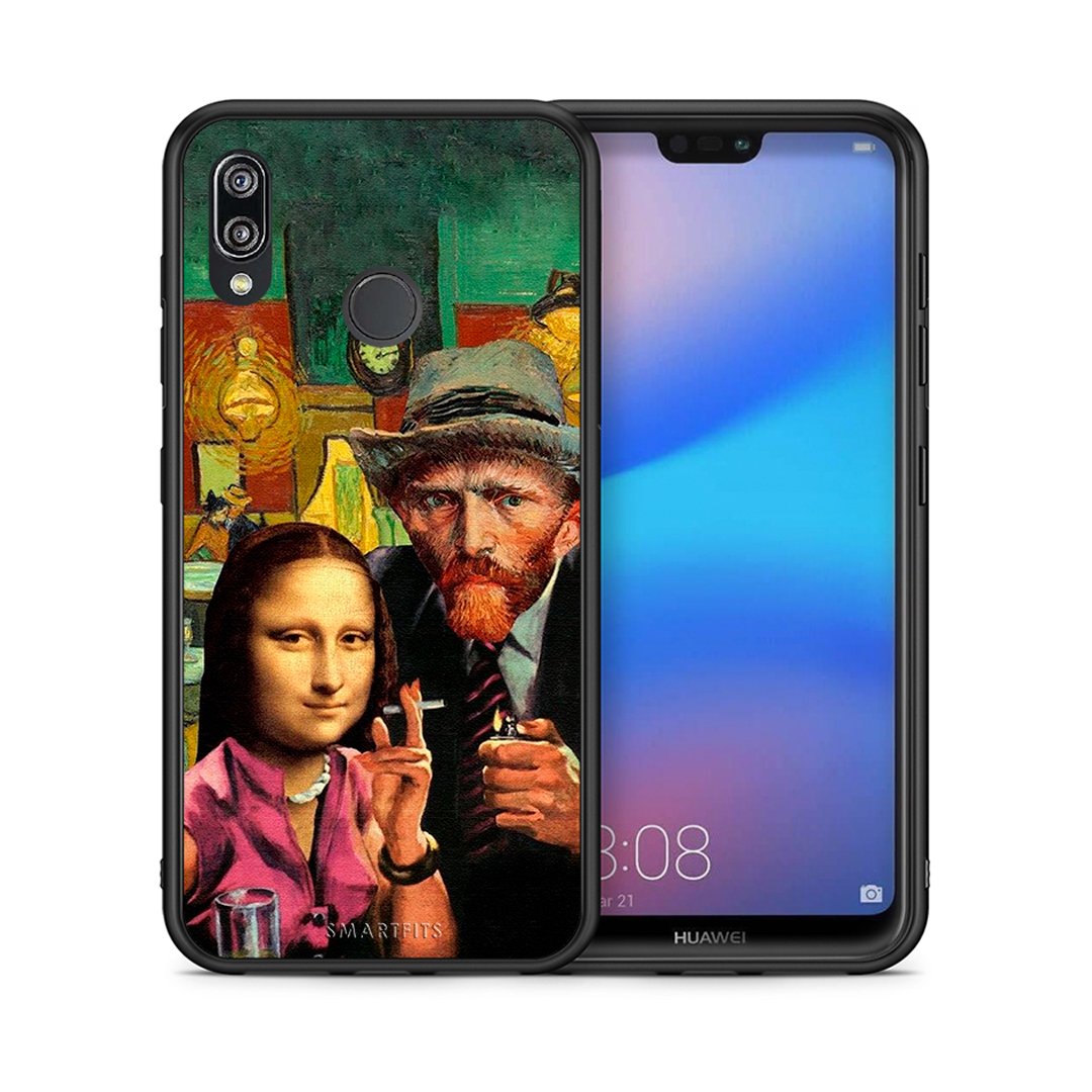 Θήκη Huawei P20 Lite Funny Art από τη Smartfits με σχέδιο στο πίσω μέρος και μαύρο περίβλημα | Huawei P20 Lite Funny Art case with colorful back and black bezels