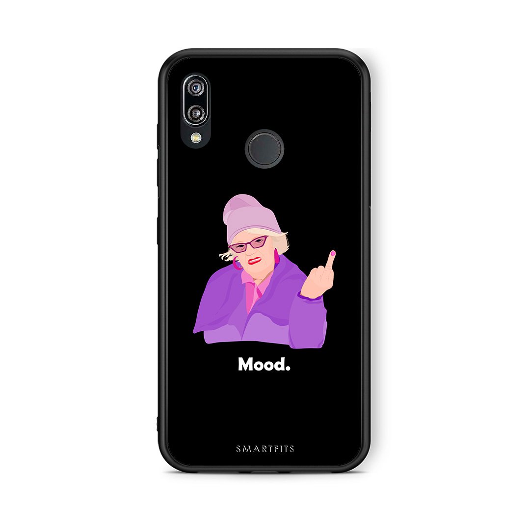 Huawei P20 Lite Grandma Mood Black θήκη από τη Smartfits με σχέδιο στο πίσω μέρος και μαύρο περίβλημα | Smartphone case with colorful back and black bezels by Smartfits