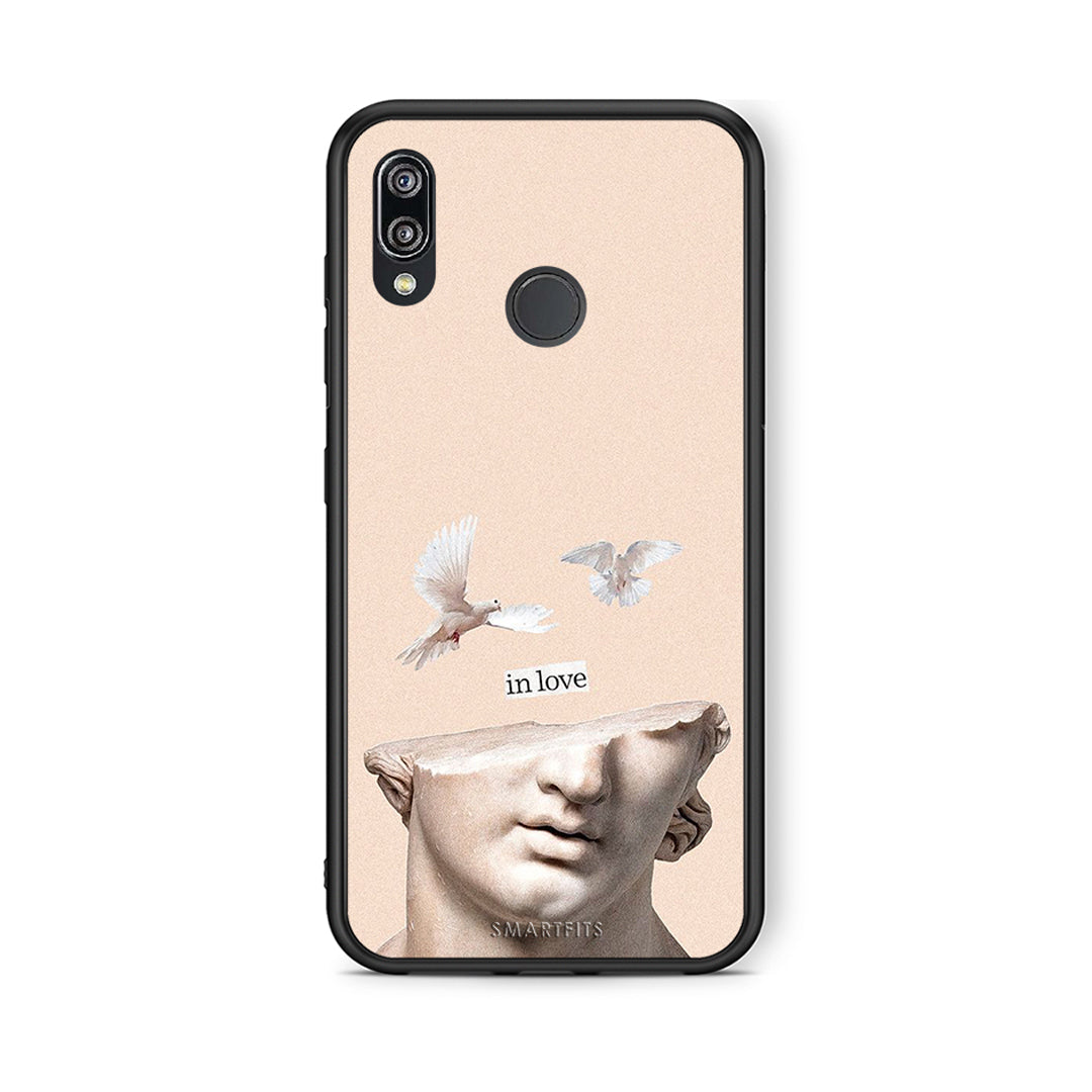 Huawei P20 Lite In Love θήκη από τη Smartfits με σχέδιο στο πίσω μέρος και μαύρο περίβλημα | Smartphone case with colorful back and black bezels by Smartfits