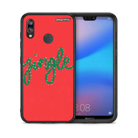 Thumbnail for Θήκη Huawei P20 Lite Jingle Xmas από τη Smartfits με σχέδιο στο πίσω μέρος και μαύρο περίβλημα | Huawei P20 Lite Jingle Xmas case with colorful back and black bezels