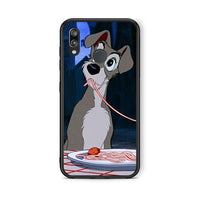 Thumbnail for Huawei P20 Lite Lady And Tramp 1 Θήκη Αγίου Βαλεντίνου από τη Smartfits με σχέδιο στο πίσω μέρος και μαύρο περίβλημα | Smartphone case with colorful back and black bezels by Smartfits