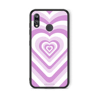 Thumbnail for Huawei P20 Lite Lilac Hearts θήκη από τη Smartfits με σχέδιο στο πίσω μέρος και μαύρο περίβλημα | Smartphone case with colorful back and black bezels by Smartfits
