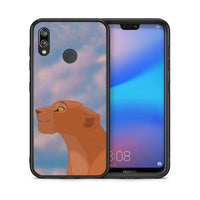 Thumbnail for Θήκη Αγίου Βαλεντίνου Huawei P20 Lite Lion Love 2 από τη Smartfits με σχέδιο στο πίσω μέρος και μαύρο περίβλημα | Huawei P20 Lite Lion Love 2 case with colorful back and black bezels