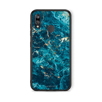Thumbnail for Huawei P20 Lite Marble Blue θήκη από τη Smartfits με σχέδιο στο πίσω μέρος και μαύρο περίβλημα | Smartphone case with colorful back and black bezels by Smartfits