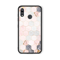 Thumbnail for 4 - Huawei P20 Lite Hexagon Pink Marble case, cover, bumper
