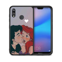 Thumbnail for Θήκη Αγίου Βαλεντίνου Huawei P20 Lite Mermaid Love από τη Smartfits με σχέδιο στο πίσω μέρος και μαύρο περίβλημα | Huawei P20 Lite Mermaid Love case with colorful back and black bezels