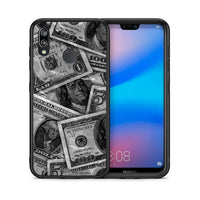 Thumbnail for Θήκη Huawei P20 Lite Money Dollars από τη Smartfits με σχέδιο στο πίσω μέρος και μαύρο περίβλημα | Huawei P20 Lite Money Dollars case with colorful back and black bezels