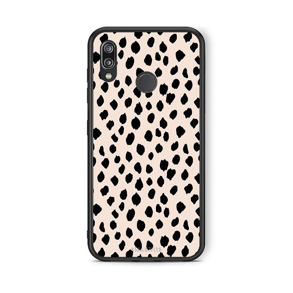 Huawei P20 Lite New Polka Dots θήκη από τη Smartfits με σχέδιο στο πίσω μέρος και μαύρο περίβλημα | Smartphone case with colorful back and black bezels by Smartfits