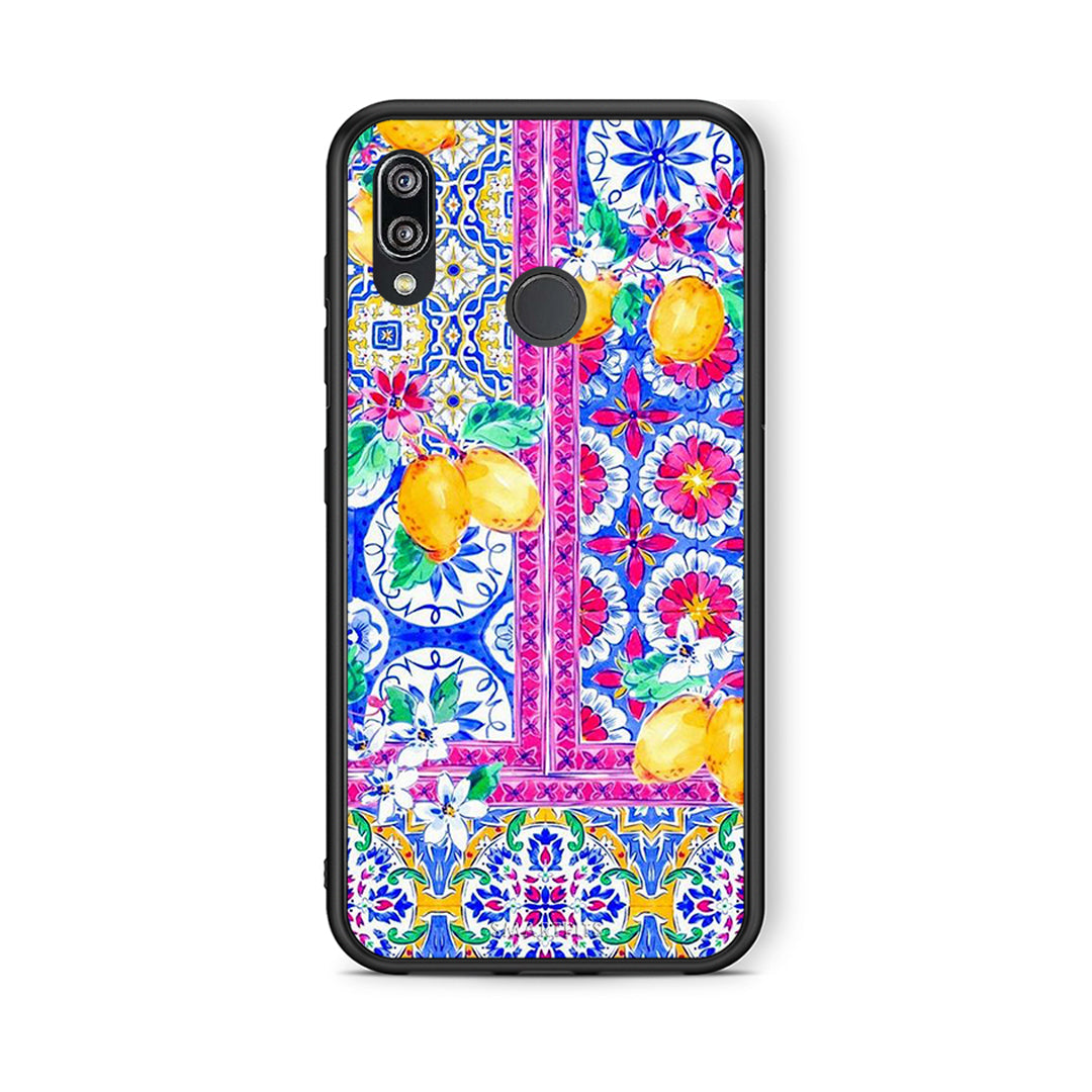 Huawei P20 Lite Retro Spring θήκη από τη Smartfits με σχέδιο στο πίσω μέρος και μαύρο περίβλημα | Smartphone case with colorful back and black bezels by Smartfits