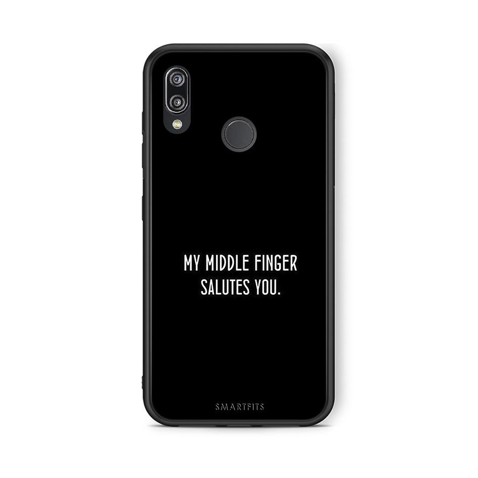 Huawei P20 Lite Salute θήκη από τη Smartfits με σχέδιο στο πίσω μέρος και μαύρο περίβλημα | Smartphone case with colorful back and black bezels by Smartfits
