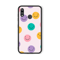 Thumbnail for Huawei P20 Lite Smiley Faces θήκη από τη Smartfits με σχέδιο στο πίσω μέρος και μαύρο περίβλημα | Smartphone case with colorful back and black bezels by Smartfits