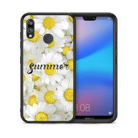 Thumbnail for Θήκη Huawei P20 Lite Summer Daisies από τη Smartfits με σχέδιο στο πίσω μέρος και μαύρο περίβλημα | Huawei P20 Lite Summer Daisies case with colorful back and black bezels