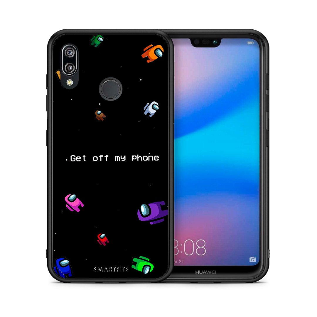 Θήκη Huawei P20 Lite AFK Text από τη Smartfits με σχέδιο στο πίσω μέρος και μαύρο περίβλημα | Huawei P20 Lite AFK Text case with colorful back and black bezels