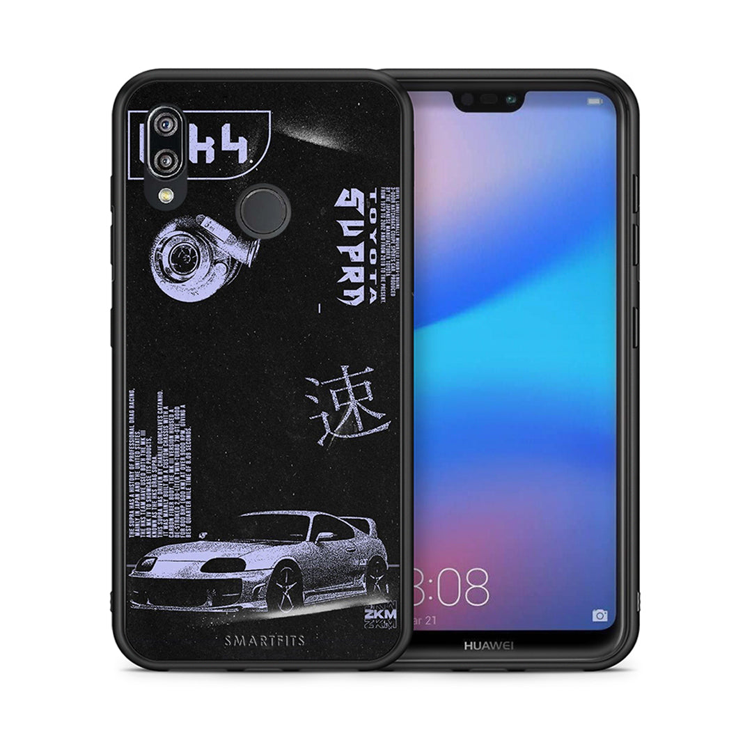 Θήκη Αγίου Βαλεντίνου Huawei P20 Lite Tokyo Drift από τη Smartfits με σχέδιο στο πίσω μέρος και μαύρο περίβλημα | Huawei P20 Lite Tokyo Drift case with colorful back and black bezels