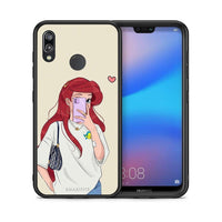 Thumbnail for Θήκη Huawei P20 Lite Walking Mermaid από τη Smartfits με σχέδιο στο πίσω μέρος και μαύρο περίβλημα | Huawei P20 Lite Walking Mermaid case with colorful back and black bezels