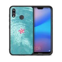 Thumbnail for Θήκη Huawei P20 Lite Water Flower από τη Smartfits με σχέδιο στο πίσω μέρος και μαύρο περίβλημα | Huawei P20 Lite Water Flower case with colorful back and black bezels