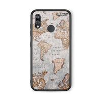 Thumbnail for Huawei P20 Lite World Map Θήκη από τη Smartfits με σχέδιο στο πίσω μέρος και μαύρο περίβλημα | Smartphone case with colorful back and black bezels by Smartfits