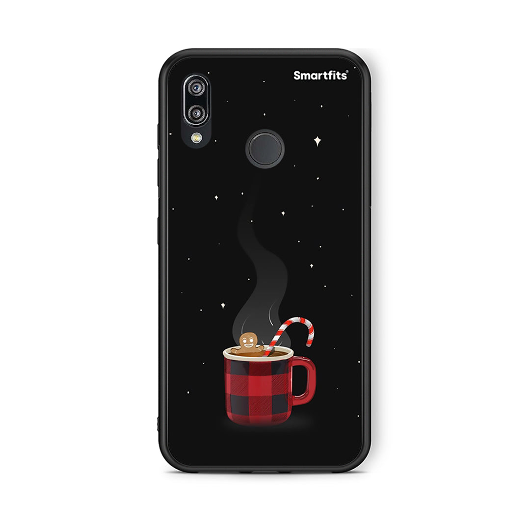 Huawei P20 Lite Xmas Bathing θήκη από τη Smartfits με σχέδιο στο πίσω μέρος και μαύρο περίβλημα | Smartphone case with colorful back and black bezels by Smartfits