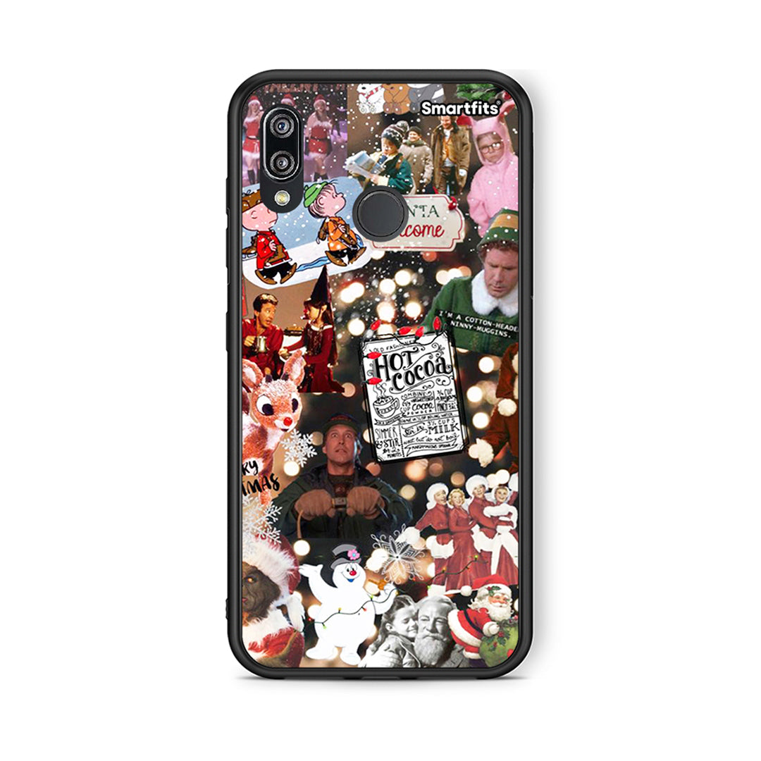 Huawei P20 Lite Xmas Movies θήκη από τη Smartfits με σχέδιο στο πίσω μέρος και μαύρο περίβλημα | Smartphone case with colorful back and black bezels by Smartfits