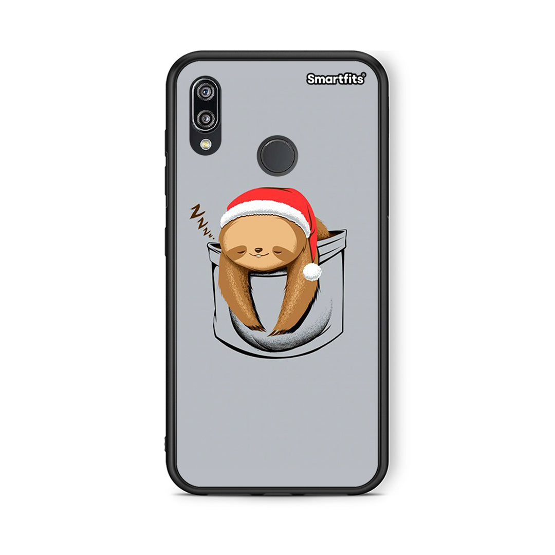 Huawei P20 Lite Xmas Zzzz θήκη από τη Smartfits με σχέδιο στο πίσω μέρος και μαύρο περίβλημα | Smartphone case with colorful back and black bezels by Smartfits