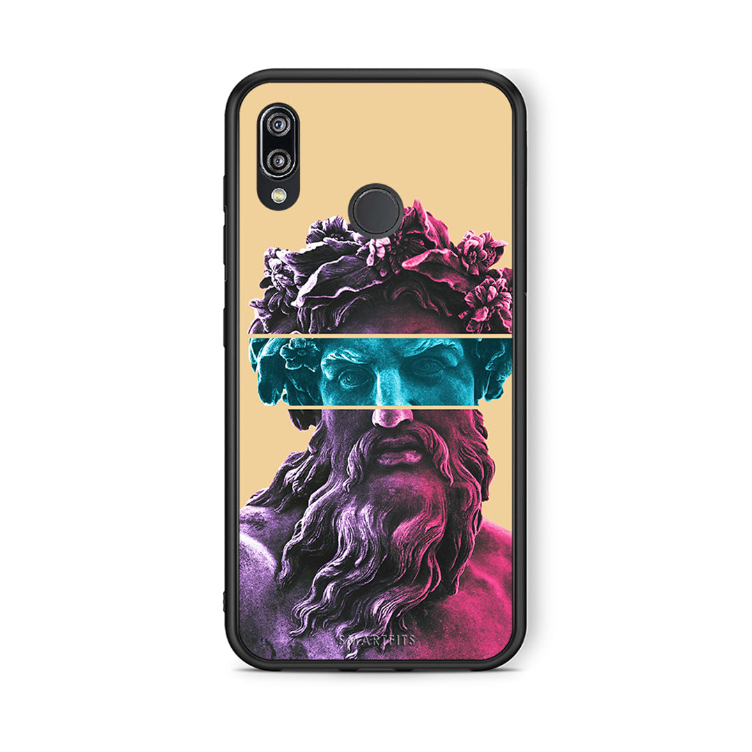 Huawei P20 Lite Zeus Art Θήκη Αγίου Βαλεντίνου από τη Smartfits με σχέδιο στο πίσω μέρος και μαύρο περίβλημα | Smartphone case with colorful back and black bezels by Smartfits