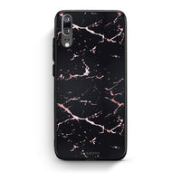 Thumbnail for 4 - Huawei P20  Black Rosegold Marble case, cover, bumper