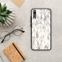 Thumbnail for Marble Gold Geometric - Huawei P20 case