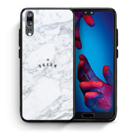 Thumbnail for Θήκη Huawei P20 Queen Marble από τη Smartfits με σχέδιο στο πίσω μέρος και μαύρο περίβλημα | Huawei P20 Queen Marble case with colorful back and black bezels