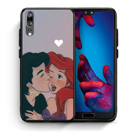 Thumbnail for Θήκη Αγίου Βαλεντίνου Huawei P20 Mermaid Love από τη Smartfits με σχέδιο στο πίσω μέρος και μαύρο περίβλημα | Huawei P20 Mermaid Love case with colorful back and black bezels
